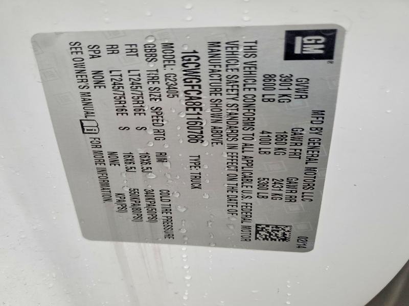 2014 Chev Rolet Express 2500 Cargo Delivery van