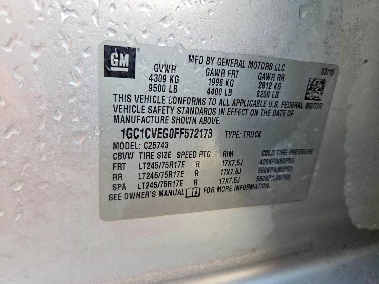 2015 Chevrolet Silverado C2500 Heavy Duty LT