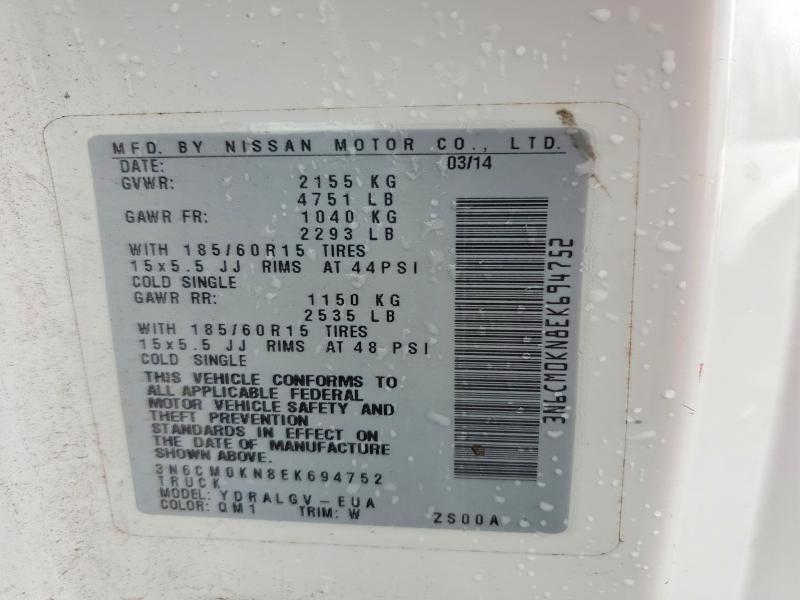 2014 Niss AN NV200 Utility / Service Van