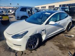 Tesla salvage cars for sale: 2022 Tesla Model 3