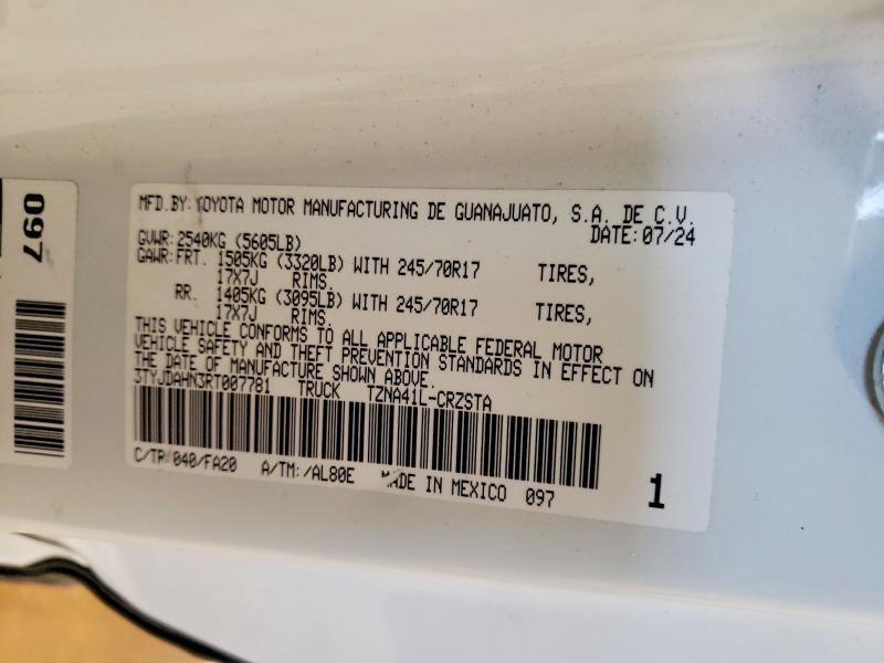 2024 Toyota Tacoma SR