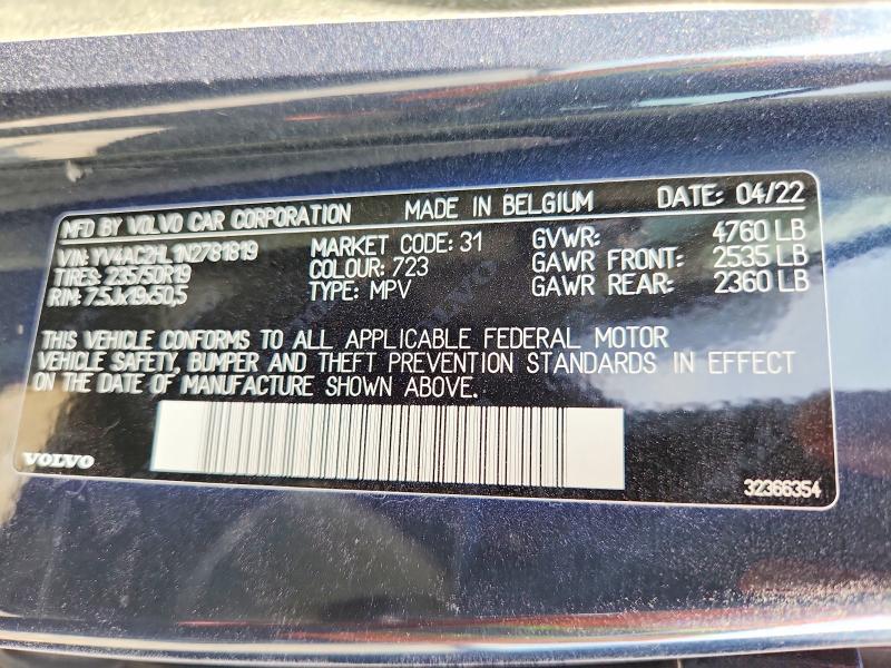2022 Volvo Xc40 T4 Inscription
