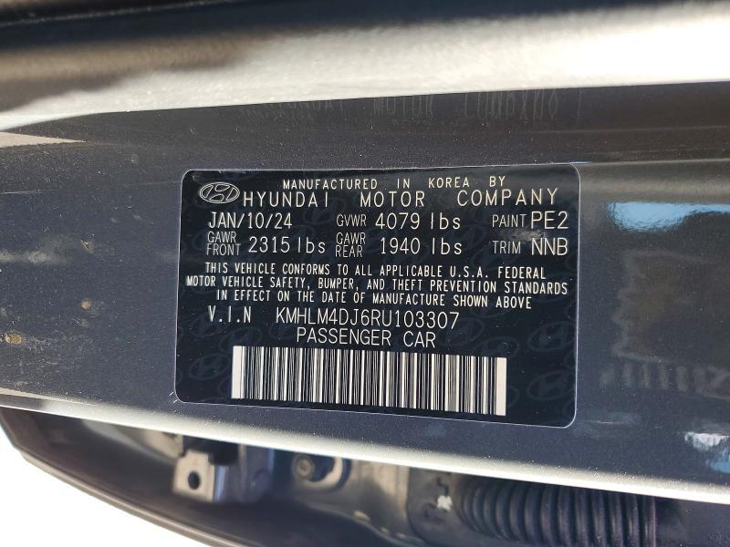2024 Hyundai Elantra Hybrid Blue