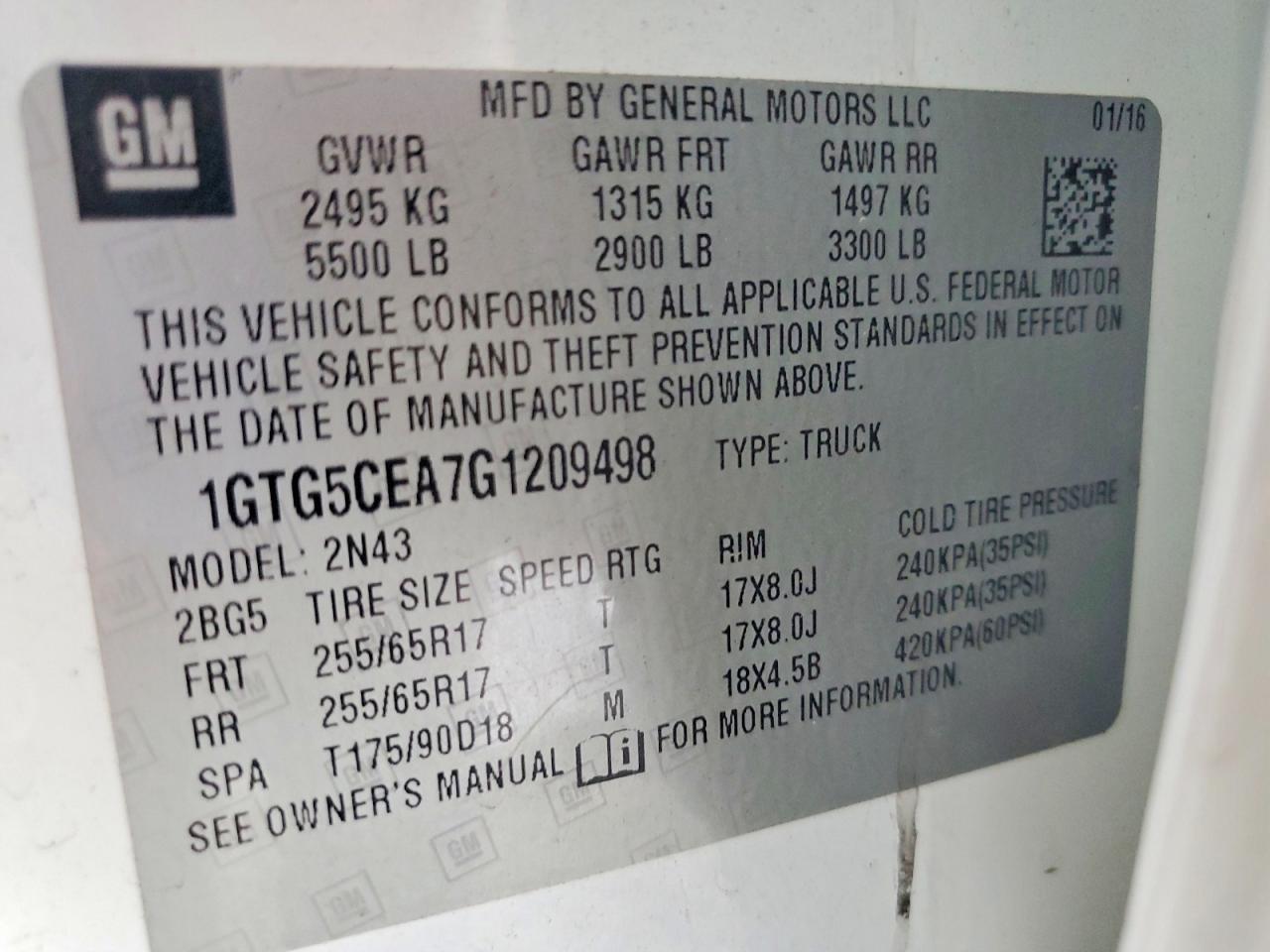 2016 GMC Canyon SLE