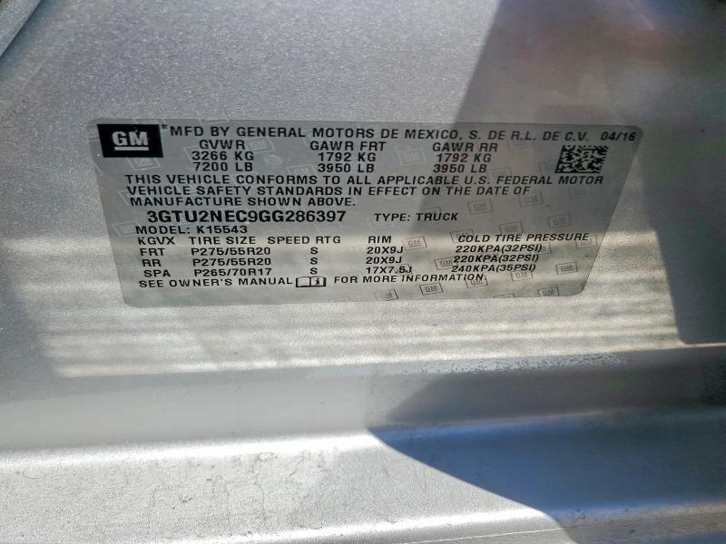 2016 GMC Sierra K1500 SLT