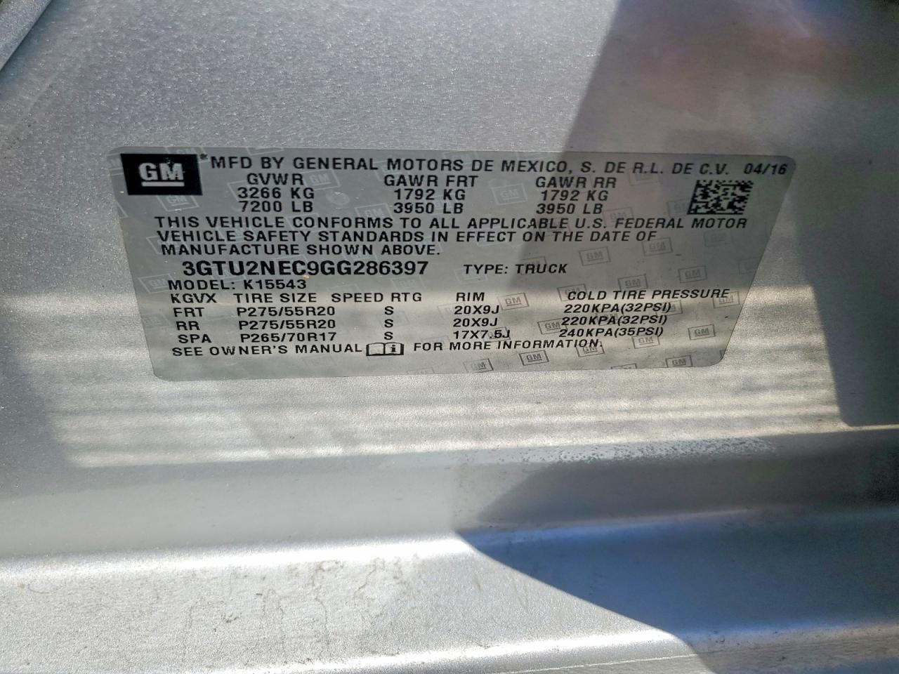 2016 GMC Sierra K1500 SLT