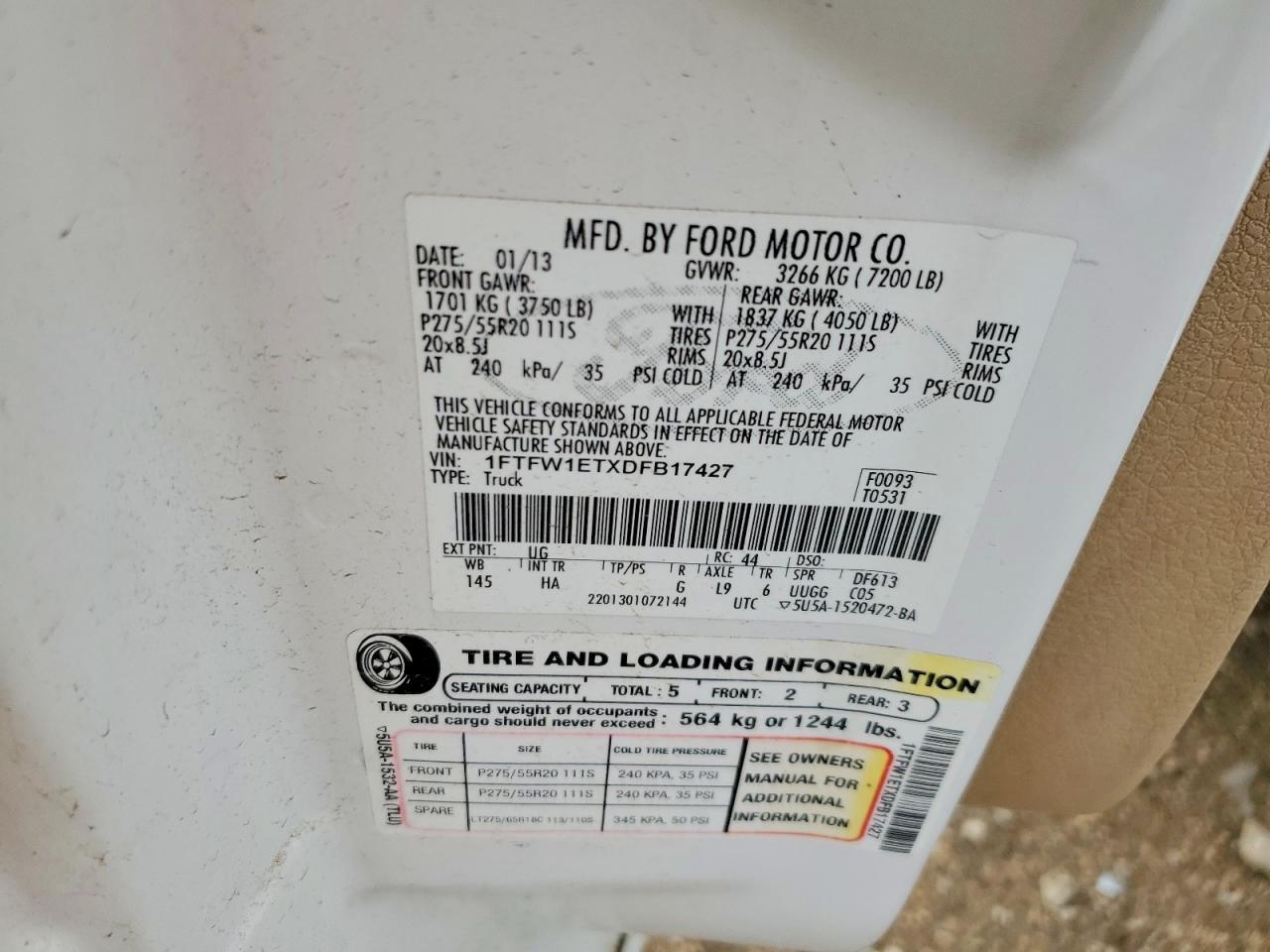 2013 Ford F150 Supercrew