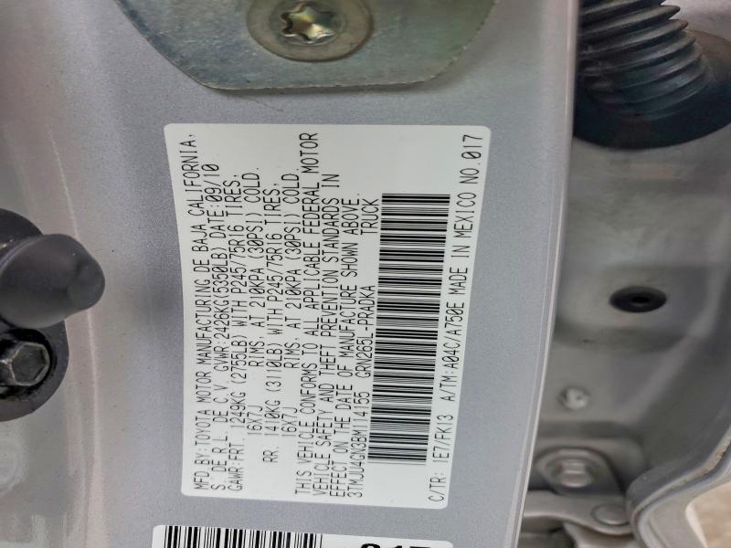 2011 Toyota Tacoma Prerunner V6