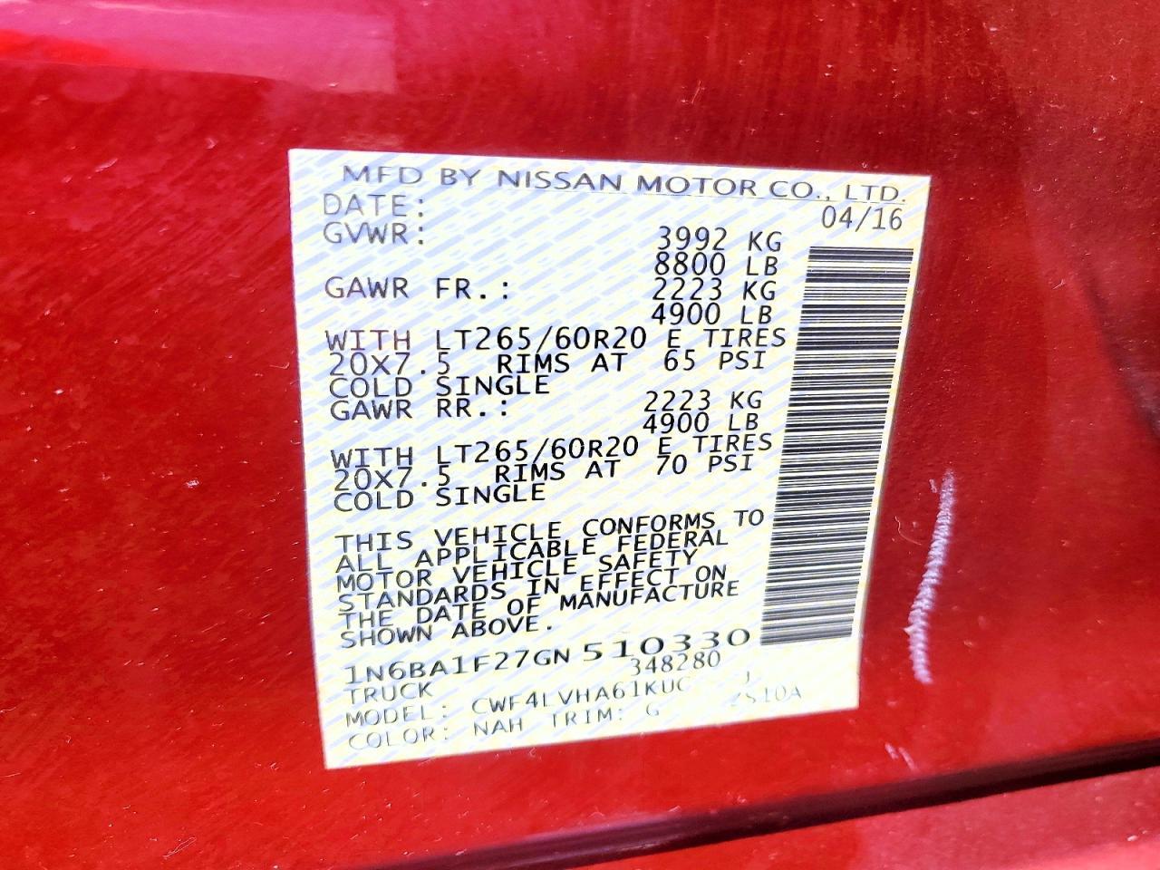 2016 Nissan Titan XD SL