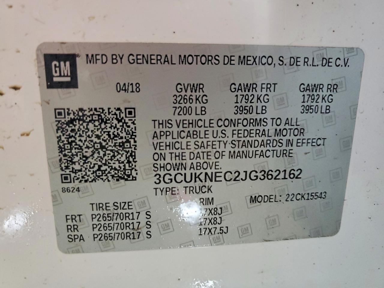 2018 Chevrolet Silverado K1500