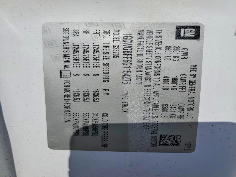 2016 Chev Express G2500