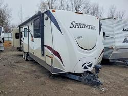 Salvage trucks for sale at Davison, MI auction: 2014 Keystone Sprinter Camper