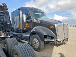 Salvage trucks for sale at Houston, TX auction: 2016 Kenworth Construction T680