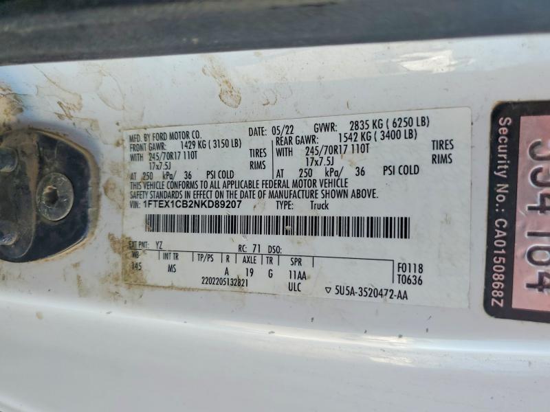 2022 Ford F150 Super cab