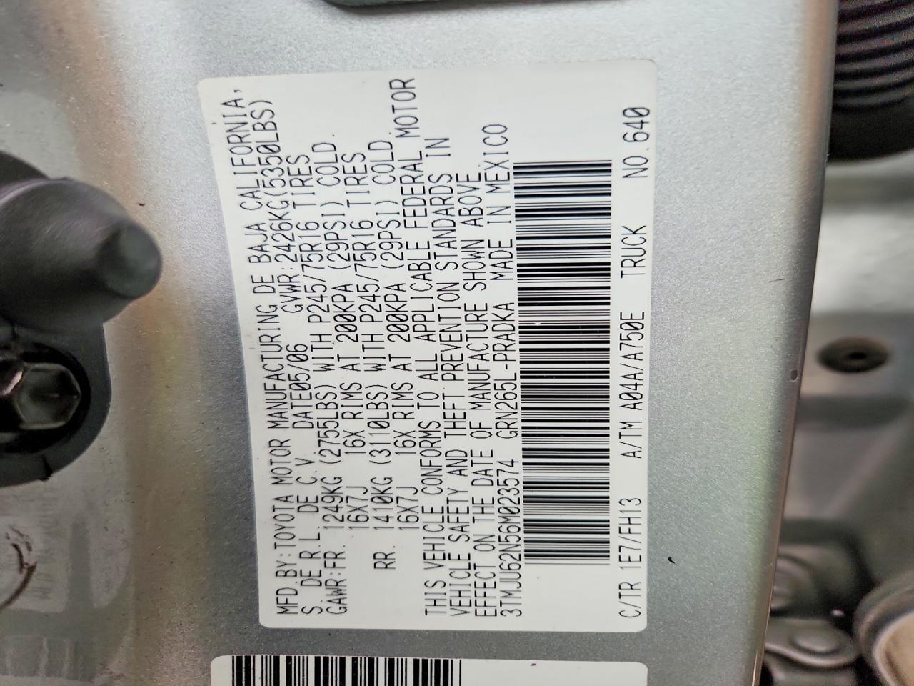 2006 Toyota Tacoma Prerunner V6