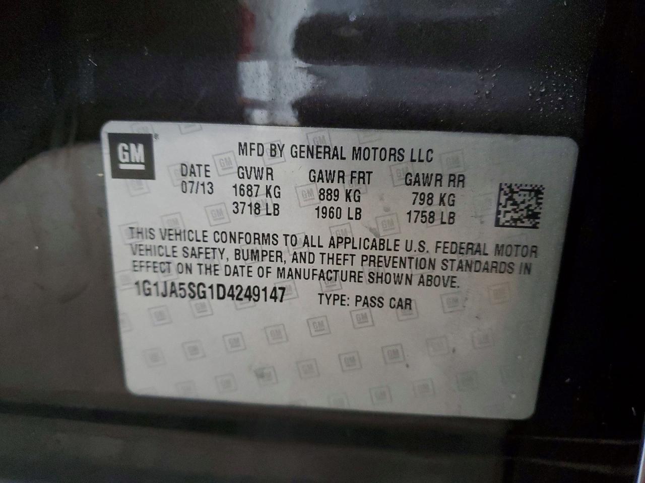 2013 Chevrolet Sonic ls