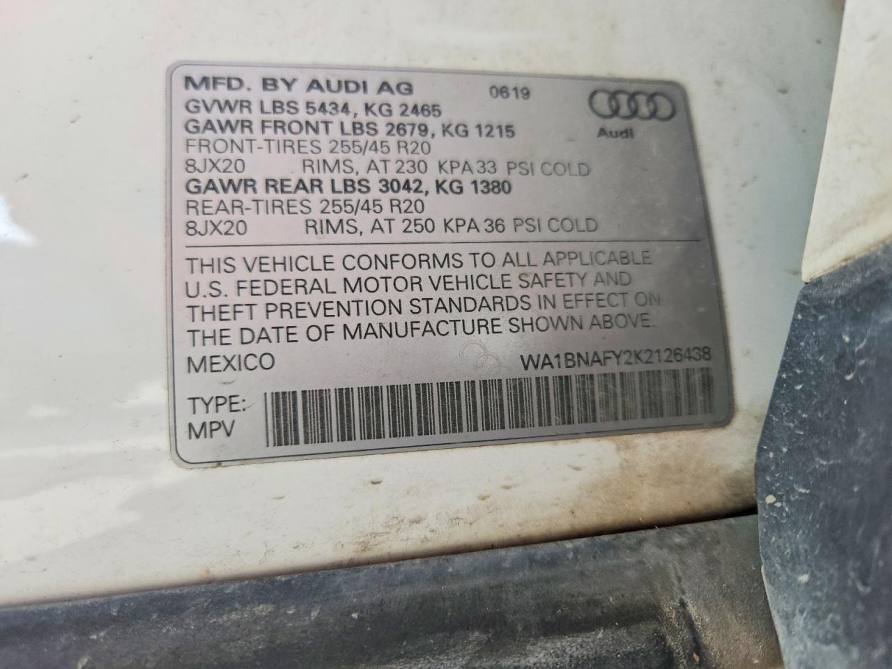 2019 Audi Q5 Premium Plus