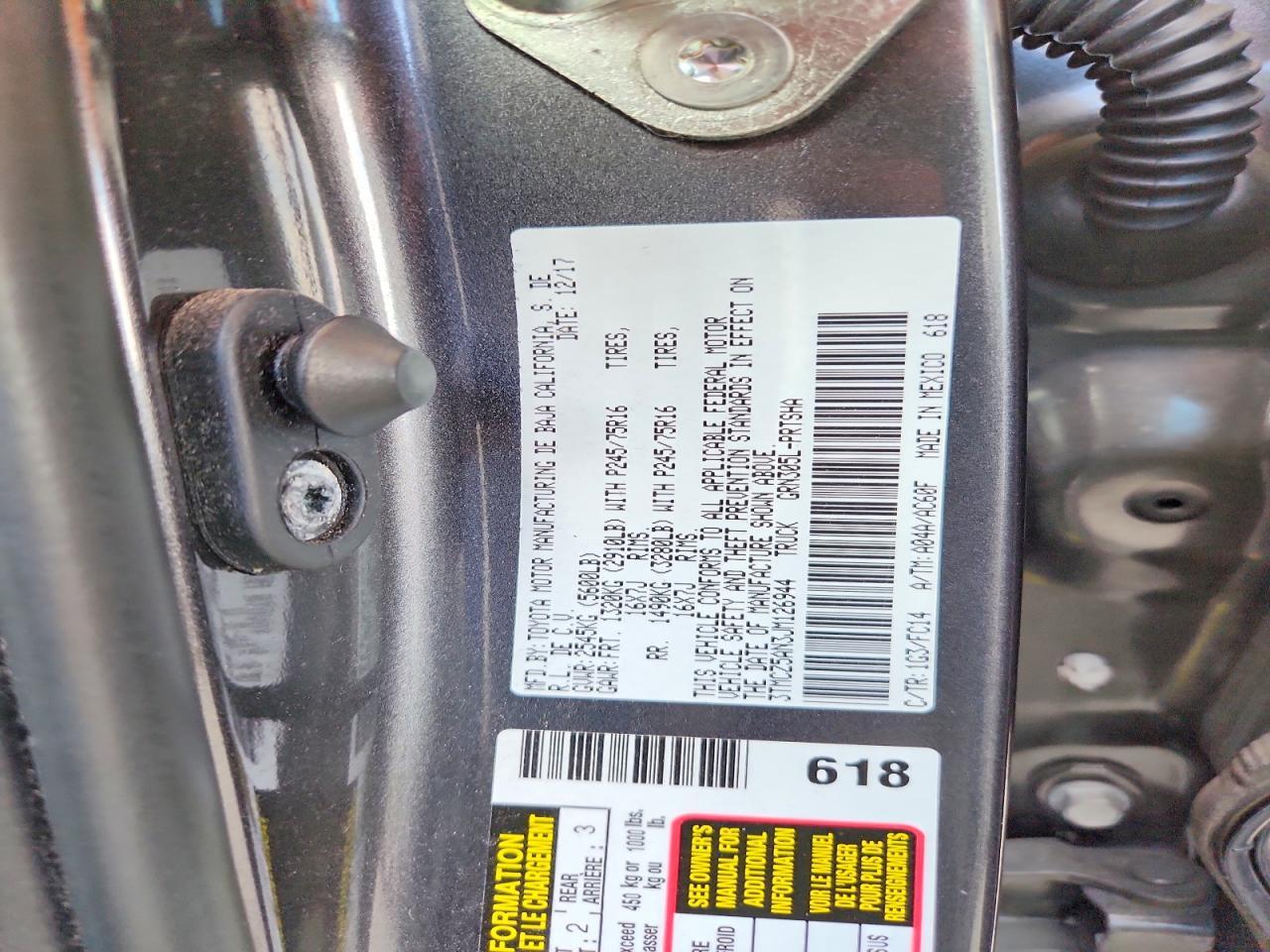 2018 Toyota Tacoma SR5 V6