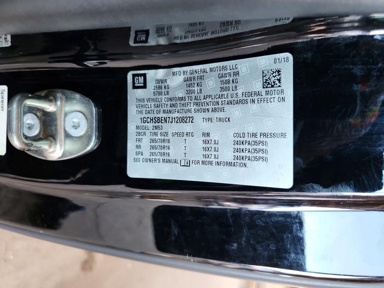 2018 Chev Colorado