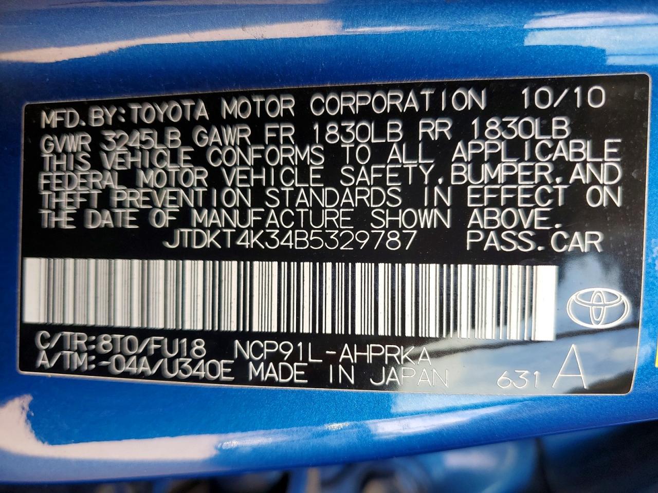 2011 Toyota Yaris Base