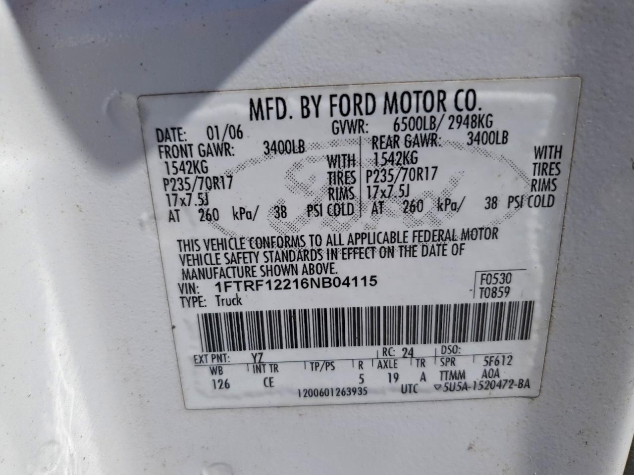 2006 Ford F150
