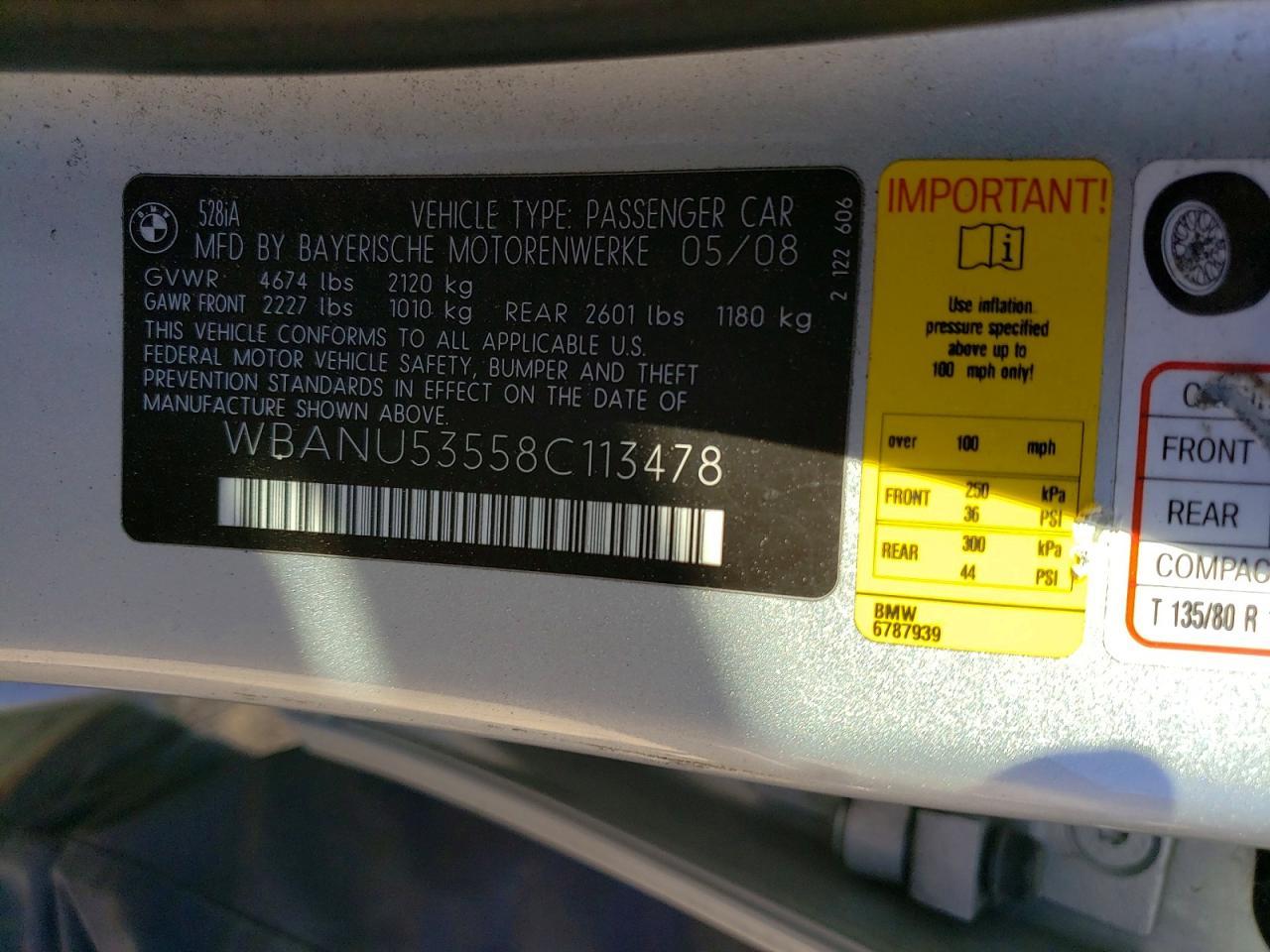 2008 BMW 528 i