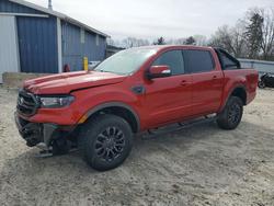 Salvage trucks for sale at West Warren, MA auction: 2019 Ford Ranger XL