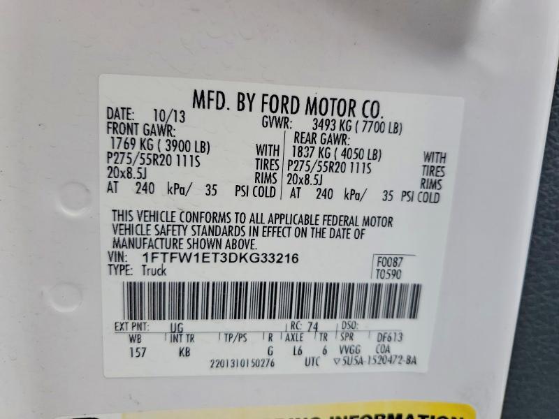 2013 Ford F150 Supercrew