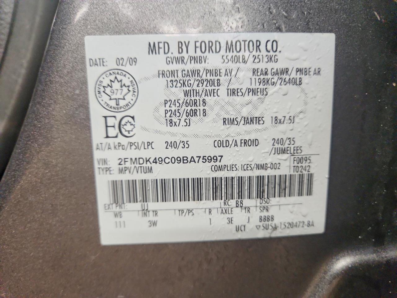 2009 Ford Edge Limited