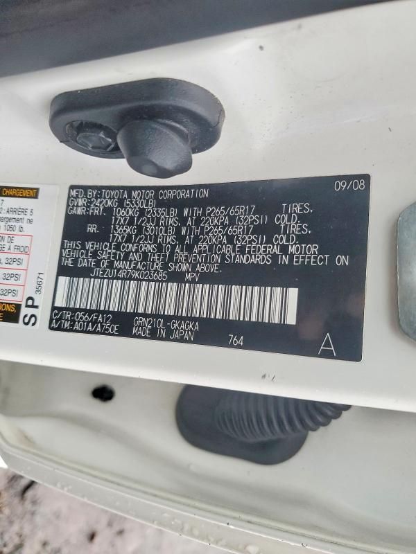 2009 Toyota 4runner SR5