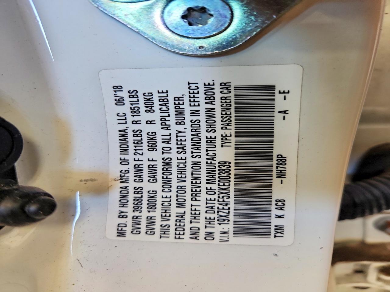 2019 Honda Insight ex