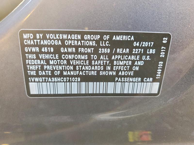 2017 Volkswagen Passat se