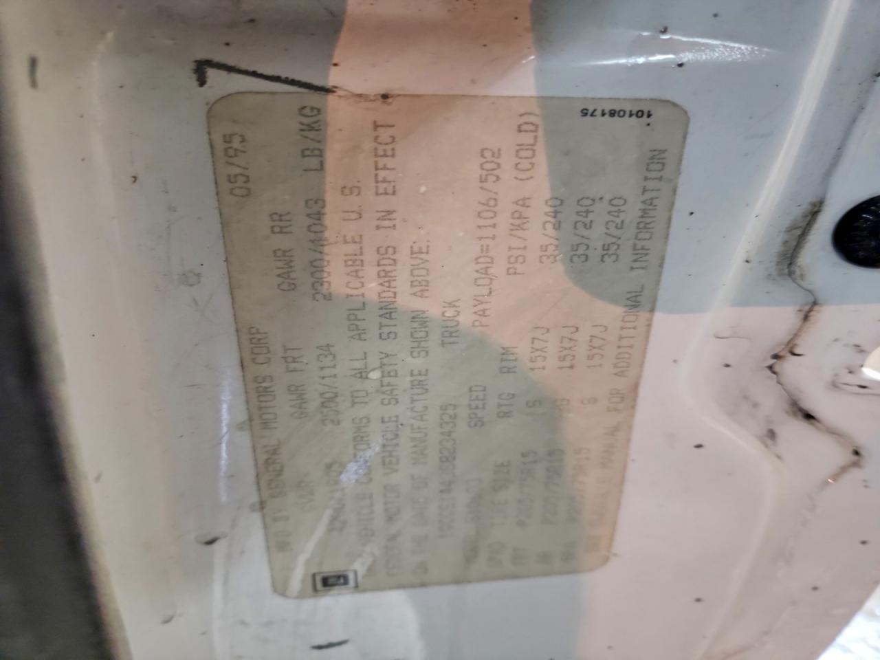 1995 Chevrolet S Truck S10