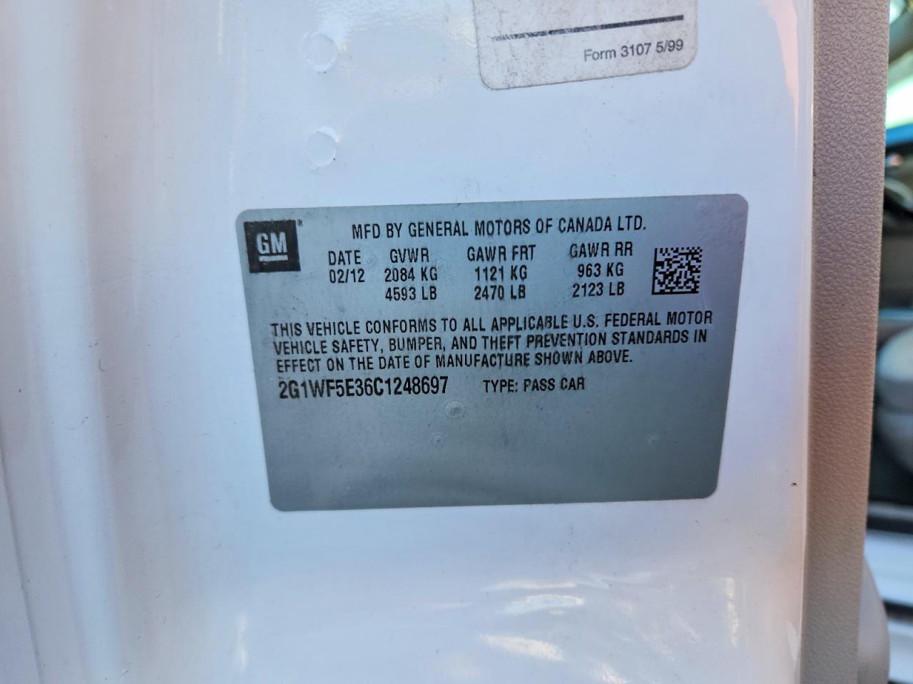 2012 Chevrolet Impala ls