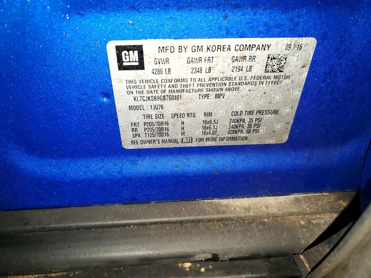 2016 Chevrolet Trax ls