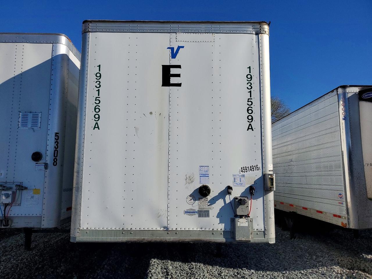 2019 Vanguard DRY Van Trailer