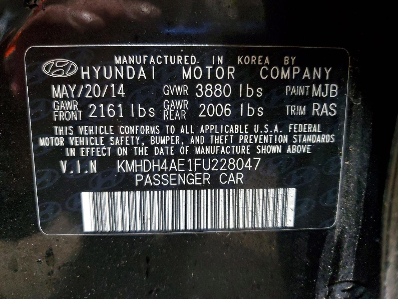 2015 Hyundai Elantra se