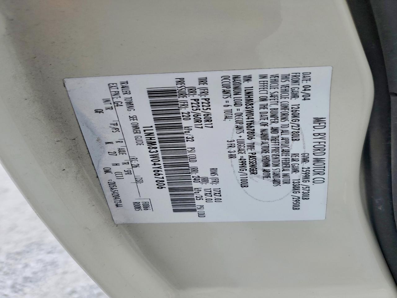 2004 Lincoln Town car Ultimate