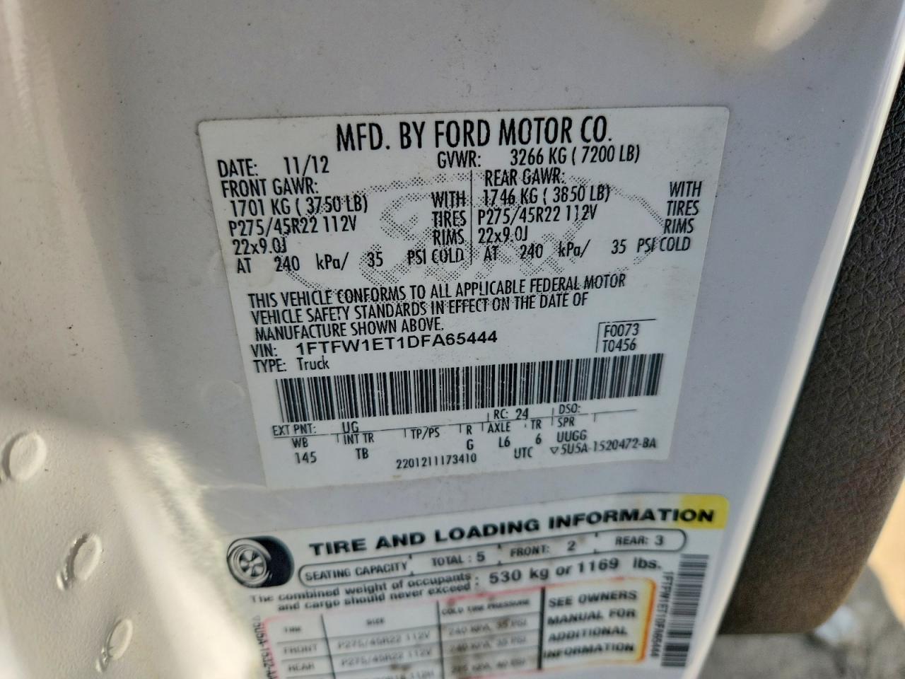 2013 Ford F150 Supercrew