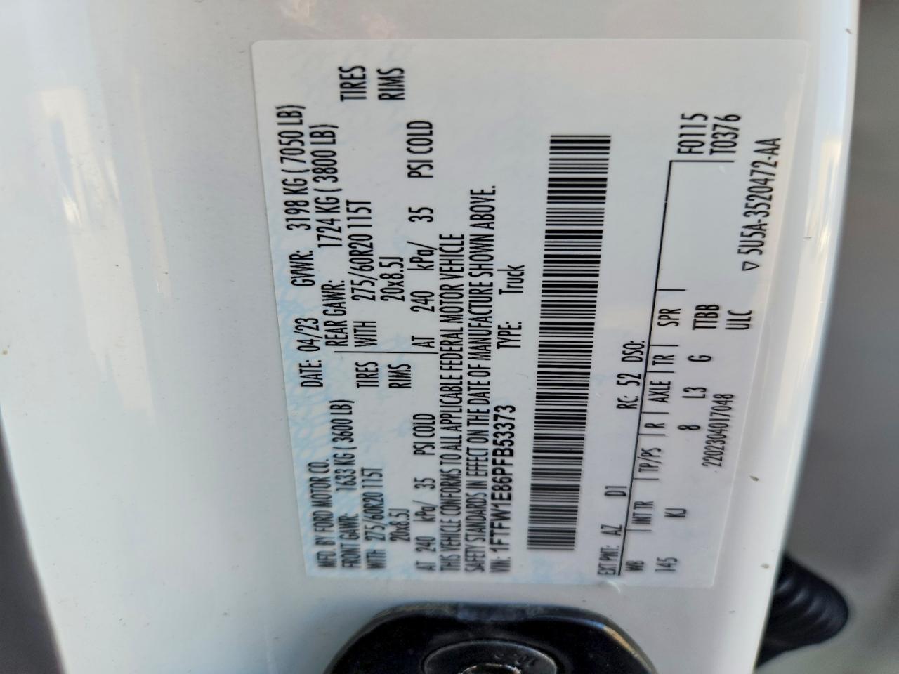 2023 Ford F150 Supercrew