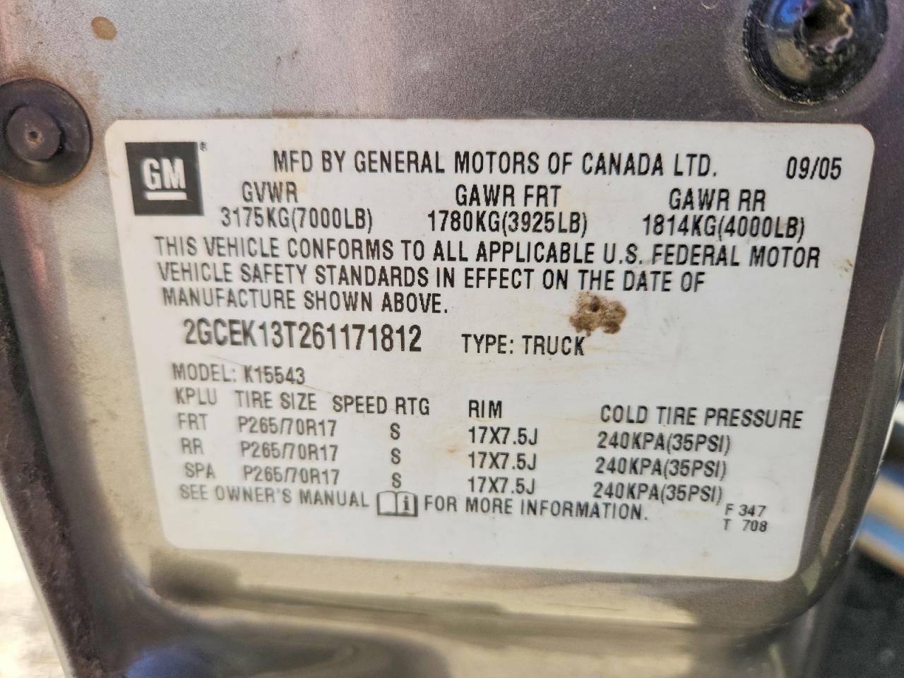 2006 Chevrolet Silverado K1500
