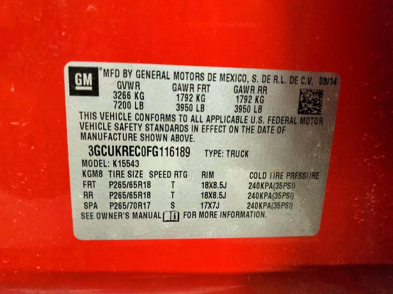 2015 Chevrolet Silverado K1500 LT