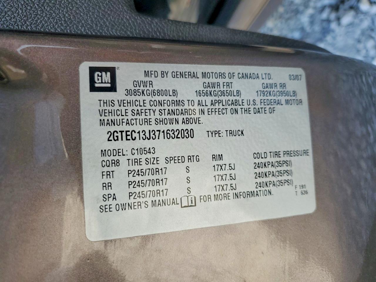 2007 GMC New Sierra C1500