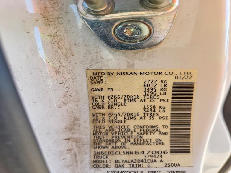 2022 Nissan Frontier s