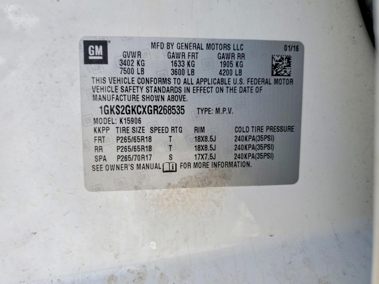 2016 GMC Yukon xl K1500 slt