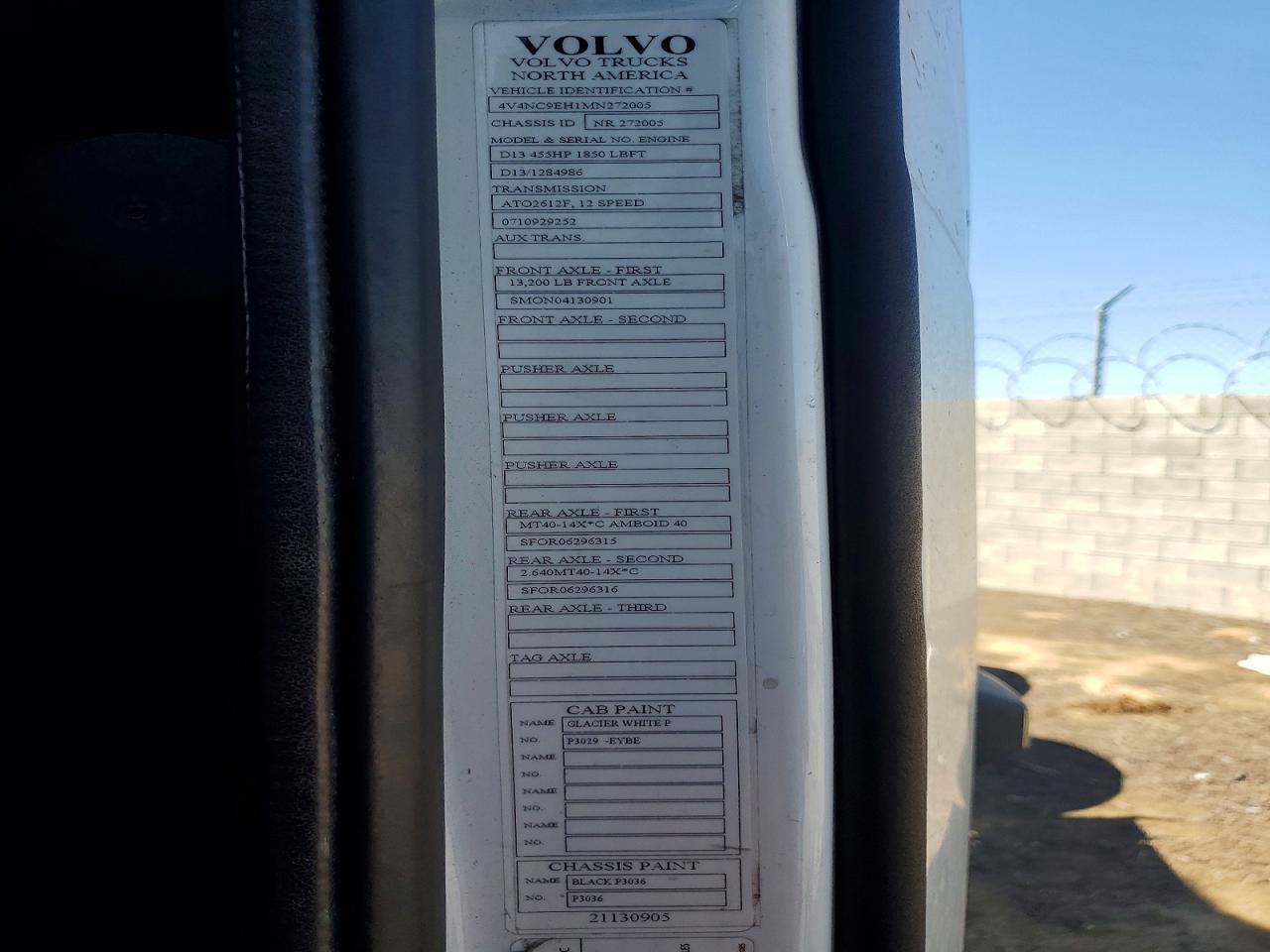 2021 Volvo VN VNL