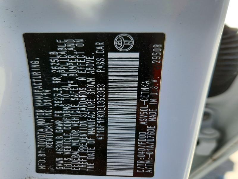 2014 Toyota Camry le