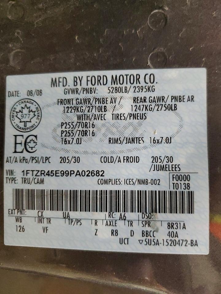 2009 Ford Ranger Super cab