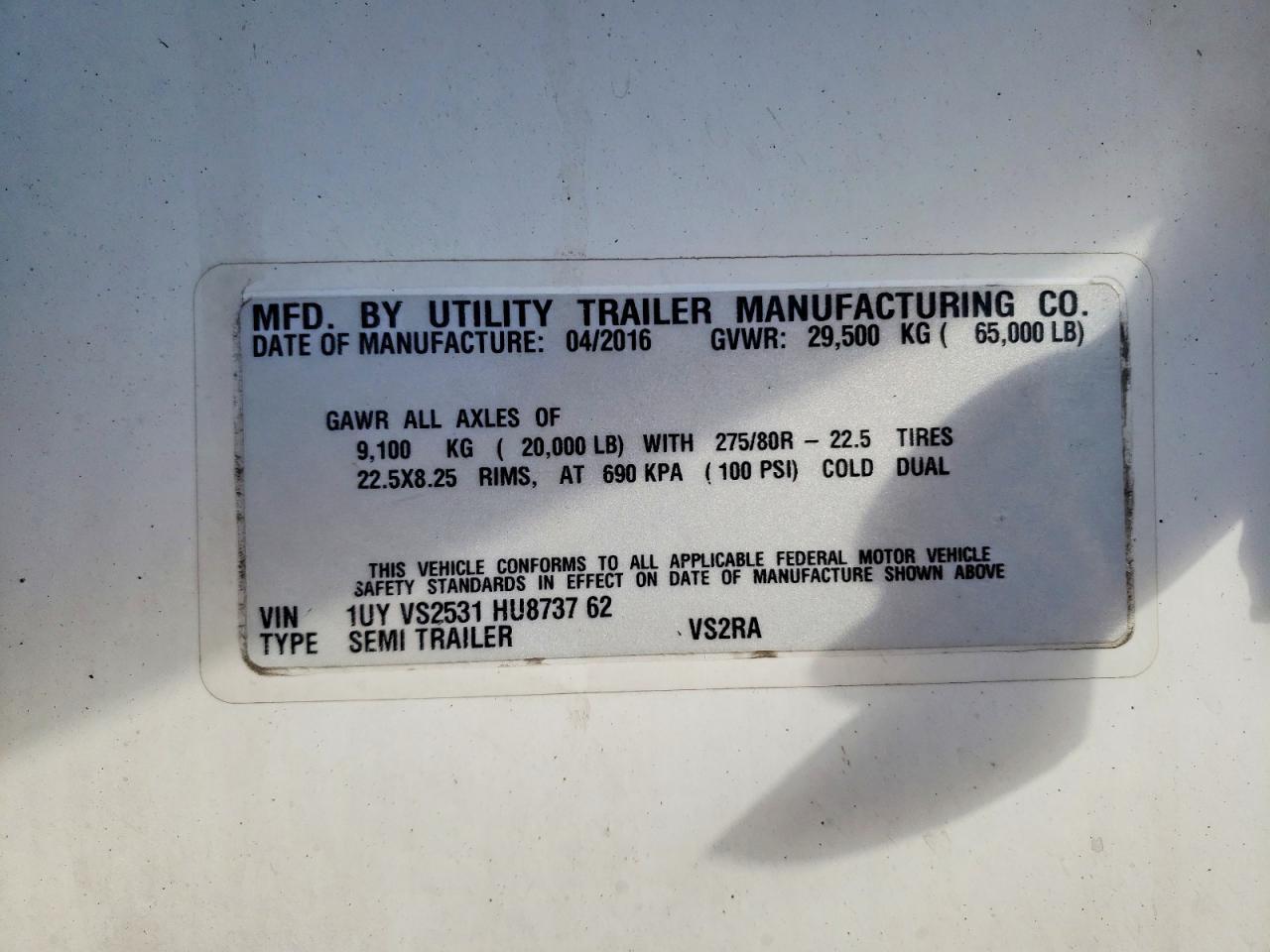 2017 Utility Trailer Trailers