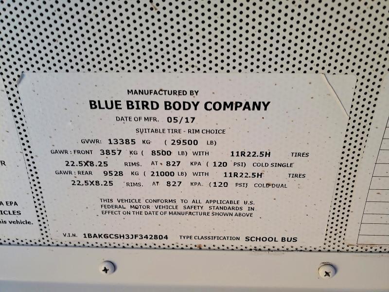 2018 Blubird School Bus / Transit Bus